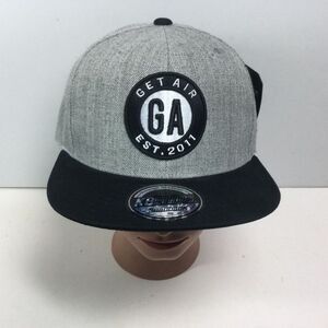 Kbethos GA Get Air Hat Gray Black Basketball Trucker‎ Cap New